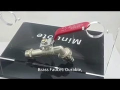 3 / 4 ou 1/2 polegadas de cobre válvula de bola Garden Tap Outdoor válvula Bibcock