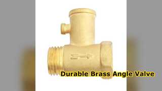Válvula angular de latão durável para controle confiável do fluxo de água
